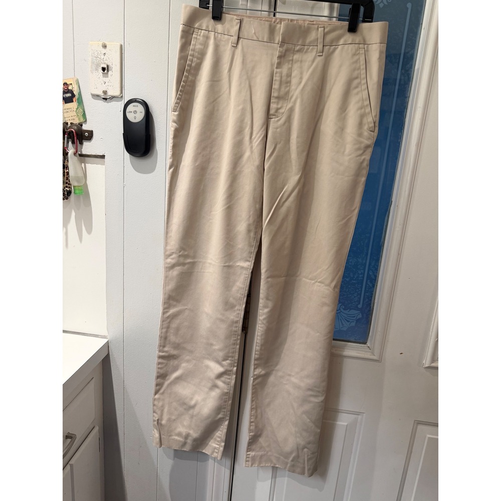 Bonobos Mens Weekday Warrior Straight Leg Khaki Dress Pants Tan 32x32 Wednesday
